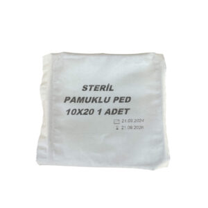 Steril Pamuklu Ped 10×20 Tekli Paket