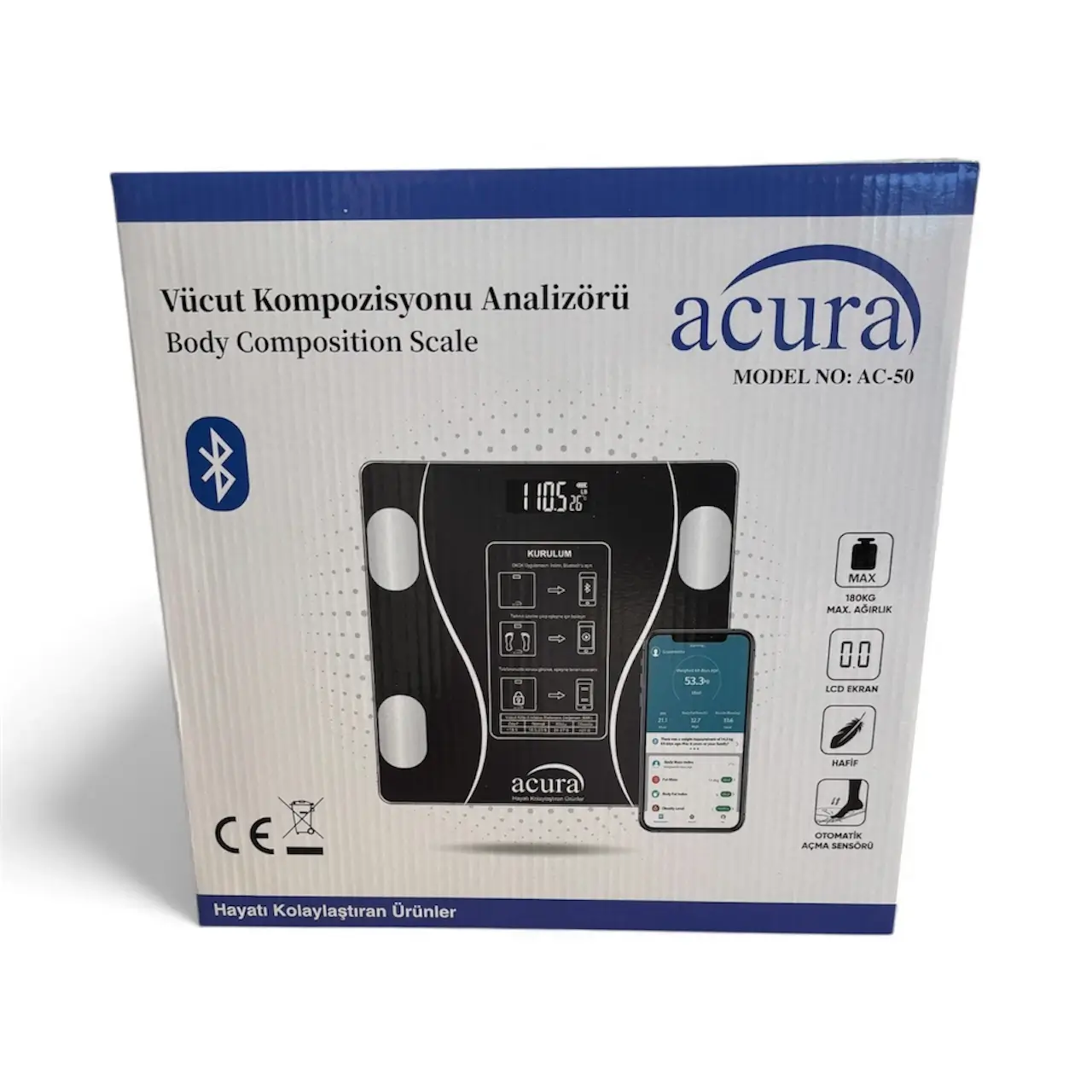Dijital Akıllı Tartı (yağ,su,kas)