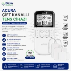 Acura Çift Kanallı Tens Cihazı