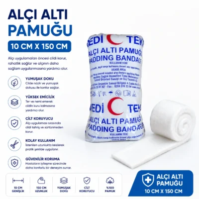 Alçı Altı Pamuğu 10 cm 150 cm