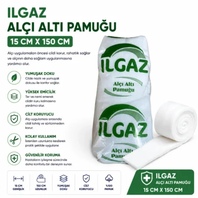 Alçı Altı Pamuğu 15 cm 150 cm