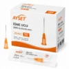 Ayset Enjektör İğne Ucu 25G Turuncu 100'lü