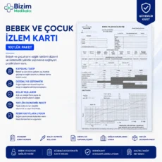 Bebek ve Çocuk İzlem Kartı 100'lük