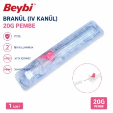 Beybi Branül (IV Kanül) 20G Pembe