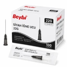 Beybi Enjektör İğne Ucu 22G Siyah 100'lü