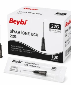 Beybi Enjektör İğne Ucu 22G Siyah 100'lü