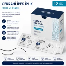 Steril Cerrahi İpek İplik 12'li