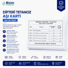 Difteri Tetanoz Aşı Kartı 100'lük