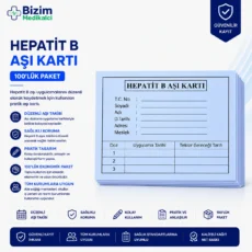 Hepatit B Aşı Kartı 100'lük
