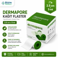 Kağıt Flaster Dermapore 2.5 cm 5 mt