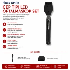 Cep Tipi Led Oftalmaskop Set