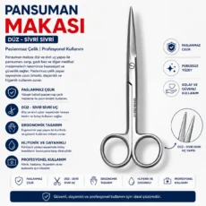 Pansuman Makası Düz Sivri-Sivri