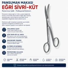 Pansuman Makası Eğri Sivri-Küt