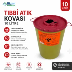 Tıbbi Atık Kovası 10 Litre