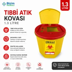 Tıbbi Atık Kovası 1.3 Litre