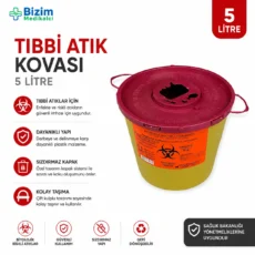 Tıbbi Atık Kovası 5 Litre