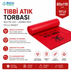 Tıbbi Atık Torbası 80*110 10'lu Jumbo Boy