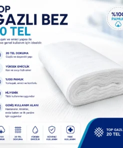Top Gazlı Bez 90 cm 100 mt