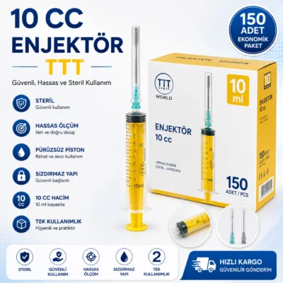 Enjektör 10 cc 150'lik TTT