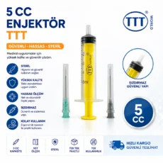 Enjektör 5 cc 200'lük TTT