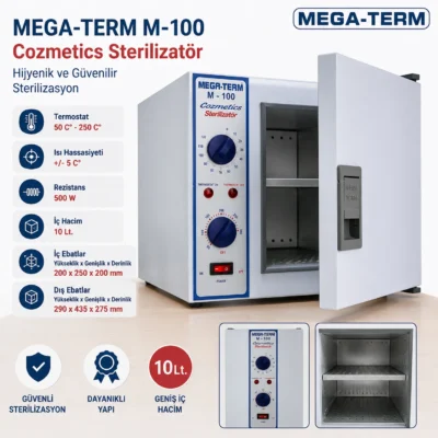 Mega-Term 10 Litre Kuru Hava Sterilizatörü