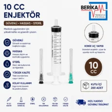 Berika 10 cc Enjektör 200'lü