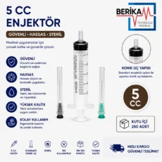 Berika 5 cc Enjektör 250'li