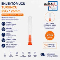 Berika Enjektör Ucu Turuncu 25G*25mm 500'lü