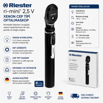 Riester Ri-mini Oftalmaskop 3011 2.5 V